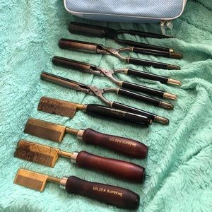 Hot tools for hair. Curlier and comb.